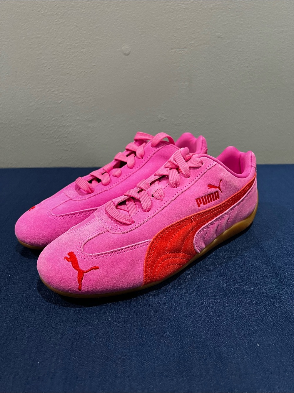 PUMA Speedcat OG Suede Pink Pixel/Glowing Red 400986-56 Size 7.5 Women’s